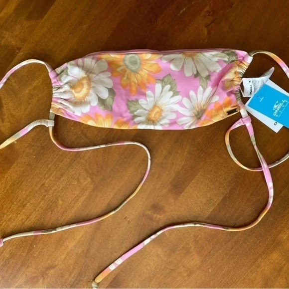 O’Neill Bikini 2 Piece Sunnyside Jupiter Top (M) Pink Floral Rocket Bottoms (S) - Picture 3 of 6
